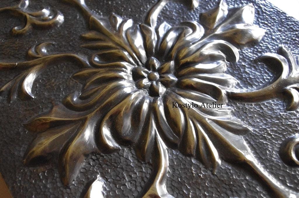copper-plated jewelry box case ready for further hand-processing at Kostylo atelier